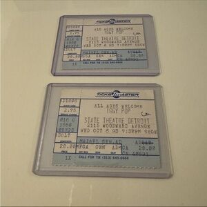 Vintage 90s Iggy Pop Ticket Stub 1993 Concert Tour Detroit Michigan Punk Rock